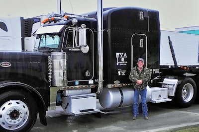 Owner-operator Reece and his Peterbilt