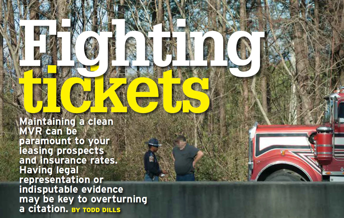 Ticket Fight Fighting tickets: How owner-operators succeed | Overdrive