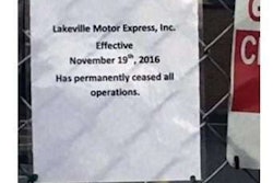 Lakeville employees found this notice tacked to the companys closed and locked gates last month.