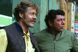 Will Chandler, played by Frank Converse, left, and Sonny Pruitt, played by Claude Akins, portrayed modern-day cowboys roaming the country, willing to help people in trouble.