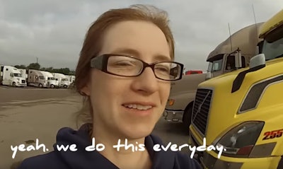 Driver Allie Knight, the most popular of trucking’s video bloggers, has more than 68,000 youtube subscribers. One of Knight’s videos will be featured this weekend in Overdrive’s Video 6-Pack.