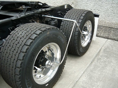 The system in the drive positions with wide singles.