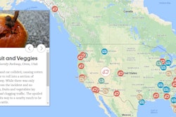 The AtlasObscura.com interactive map of 2016 truck spills is available via this link.