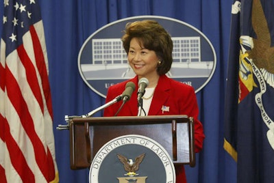 Elaine Chao headed the Department of Labor between 2001 and 2009. She’s been nominated by President-elect Donald Trump to run the DOT during his presidency.
