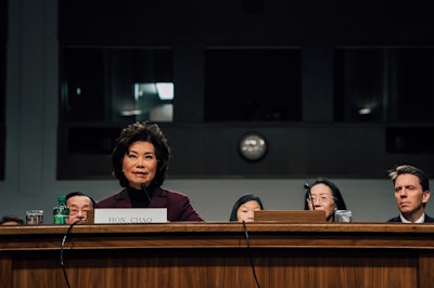 Chao’s hearing was the first step towards her confirmation by the Senate to head the DOT. (Photo from Donald Trump’s GreatAgain.gov transition site.)