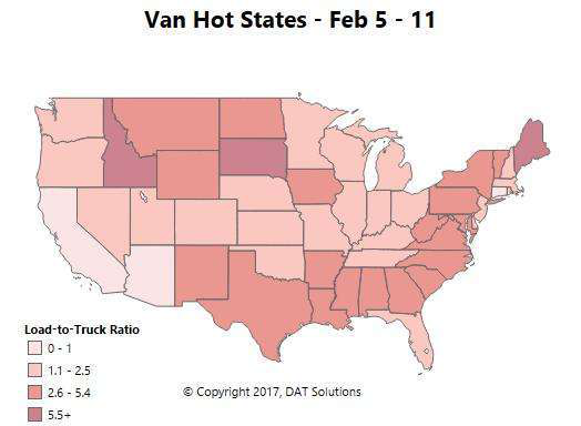 Dat Van Hot States Map 2017 Feb5 11 2017 02 16 08 41