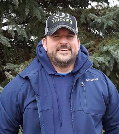 Michigan-based Jake (pictured) and Christy Taylor operate the JJ&T Trucking nine-truck fleet is contracted to FedEx Ground.
