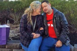 Josh and his buddy, Kay Wilson Hicks, who drives for May Trucking.