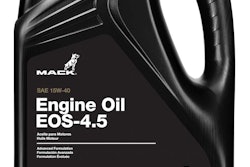 Mack has extended its recommended oil drain intervals by up to 15,000 miles, depending on the application, for users of the company’s new EOS-4.5 engine oil.
