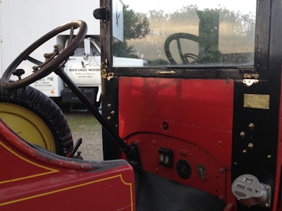 The truck’s dash panel and instruments are still the originals that were on the truck in 1921.