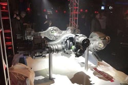 Meritor’s new 14X HE high-efficiency linehaul tandem drive axle.