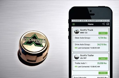 AppWeigh’s Bluetooth scale allows owner-operators to weigh trucks without having a physical scale.