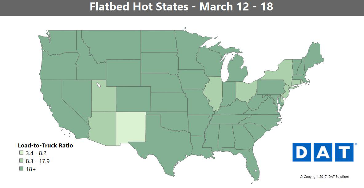 DAT FlatbedHotStatesMap-2017-Mar12-18-2017-03-22-00-11