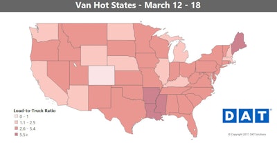 Dat Van Hot States Map 2017 Mar12 18 2017 03 22 00 11