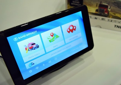 The new Rand McNally TND 740 features a seven-inch display and a magnetic mount that enables quick and easy, wireless disconnection from the mount for handheld use.