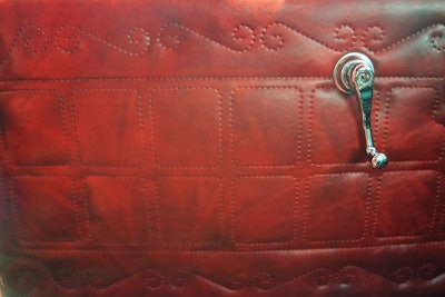 Stitching design detail on the driver’s door.