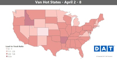 Dat Van Hot States Map 2017 Apr2 8 2017 04 12 07 45