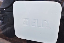 The KeepTruckin BYOD-style ELD “black box” connects to the ECM via cable and plugin. KeepTruckin recommends users mount the device in the dash to maintain a clear GPS connection. The device pairs with the KT app on a smartphone or tablet via Bluetooth connection.