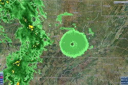 The scary green doughnut pretty much sums up Ohio weather.