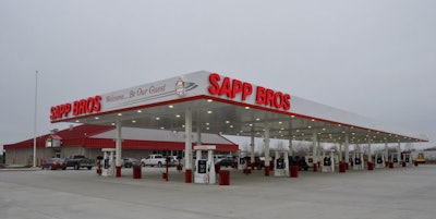 Sapp Bros. has opened a new location in Harrisonville, Mo., and will hold a Grand Opening on June 8.