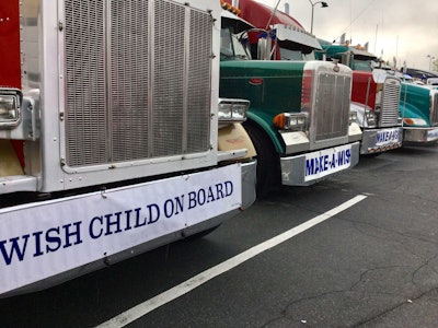 Some 595 trucks showed up Sunday in Lancaster, Pa., for the 28th annual Make-A-Wish Mother’s Day Convoy. The event raised approximately $450,000 for the foundation.