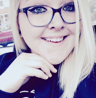 Enrolled at Universal Technical Institute in Exton, Pa., Tabitha Edwards received the scholarship for diesel engineering training.