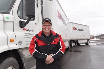 XPO LTL driver Stephen Pargeon was honored this week for surpassing three million accident-free miles.