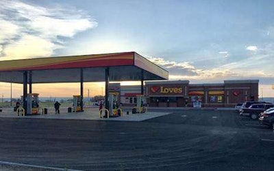 Love’s Travel Stops opened a new location this week in Hardin, Mont., the company’s first in the state.