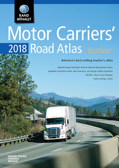 Rand McNally released this week its 2018 Motor Carriers’ Road Atlas.
