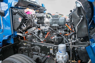 To develop its hydrogen-electric Class 8 unit, Toyota put fuel cells used in its Mirai hydrogen-electric sedan into a Kenworth T660 glider. The truck is being tested in California port drayage operations.