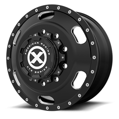 The American Racing ATX “Indy” is one of four designs available. The wheels are available in satin black or high luster polish finishes.