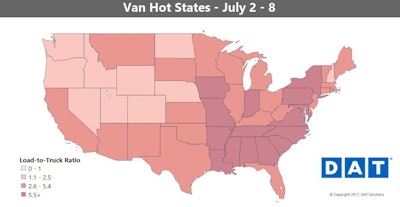 Dat Van Hot States Map 2017 July2 8 2017 07 12 15 14