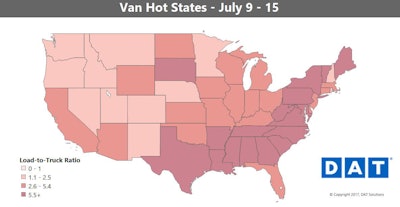 Dat Van Hot States Map 2017 July9 15 2017 07 19 08 18