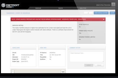 Daimler says the new Detroit Connect portal will give truck owners better access and more insights on engine- and truck-related data.