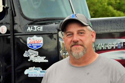 Treadway currently sits near the middle of the pack in the points run in the Bandit Big Rig Series.