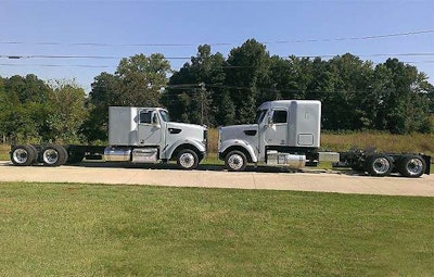 Freightliner Trucks, in partnership with Fontaine Modification Company, cut 18 inches from the height of the original 122SD to give car haulers a sleeper option for the severe duty truck.