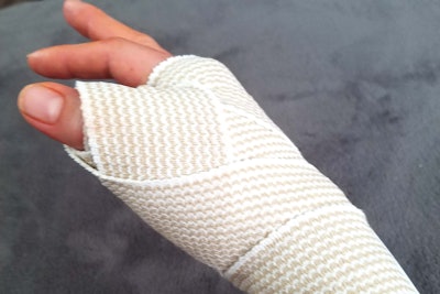 bandaged hand horizontal