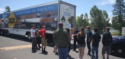 The Arizona Trucking Association’s Arizona Transportation Education Foundation works to educate teens and other drivers on how to safely drive around trucks.