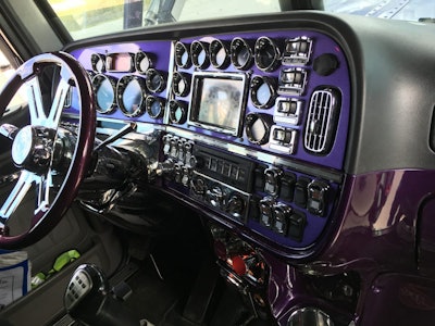 Bencic had the dash of his truck painted to match the outside of the truck, and he plans to have a custom floor put into the truck sometime next year.