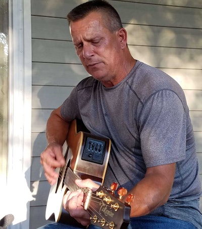 Bill Weaver, warming it up in Flippin.