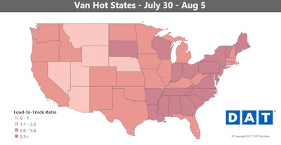 Dat Van Hot States Map 2017 Jul30 Aug5 2017 08 10 15 15