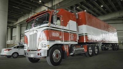 The iconic Kenworth cabover from TV show 'B.J. and the Bear.'