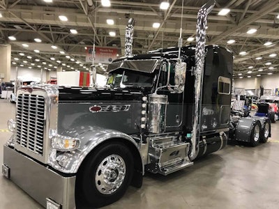 Jay Hawthorne's 2015 Peterbilt 389, 'It Is What It Is,' is being shown at GATS.