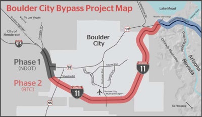 The Nevada DOT will open the first southbound lanes of the new Interstate 11 on Monday. The full construction project for NDOT’s section is scheduled to last until late December.