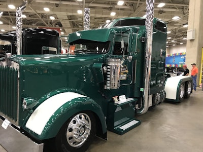 Brian Rudisell's 2005 Kenworth W900, 'Gone Green.'
