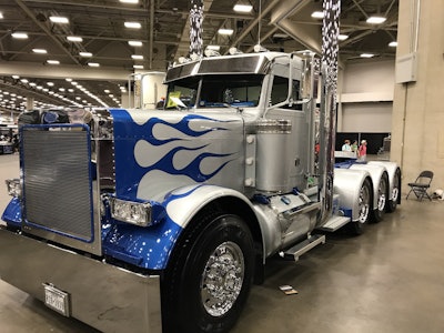 Jake Lindamood’s 1988 Peterbilt 379 won Best of Show in the Limited Mileage Bobtail category.