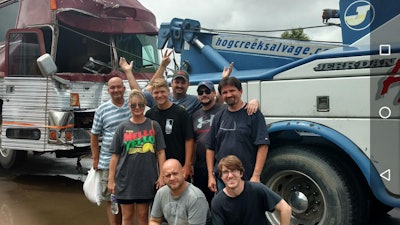 “So extremely thankful that all of us are able to stand in front of our wrecked tour bus and somewhat laugh about what happened,” Justice posted to his Facebook page in the accident’s aftermath, with this photo. “Jesus definitely cushioned all the blows.”