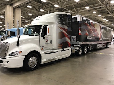 Bradley Wacks and his Army and Air Force Exchange 2016 International with 2017 Hyundai van earned People’s Choice honors in Pride & Polish at the Great American Trucking Show in Dallas.