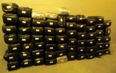 More than 1,500 pounds of marijuana was seized from a truck earlier this month in Texas. (U.S. Border Patrol photo)
