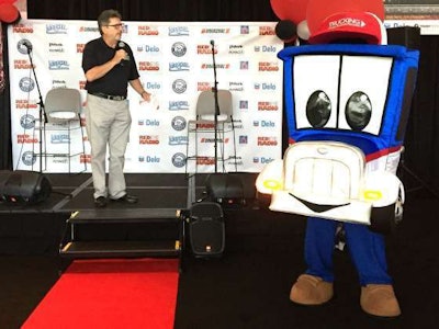 ATA Chairman and TMAF Co-Chairman Kevin Burch announced the mascot’s name during GATS.